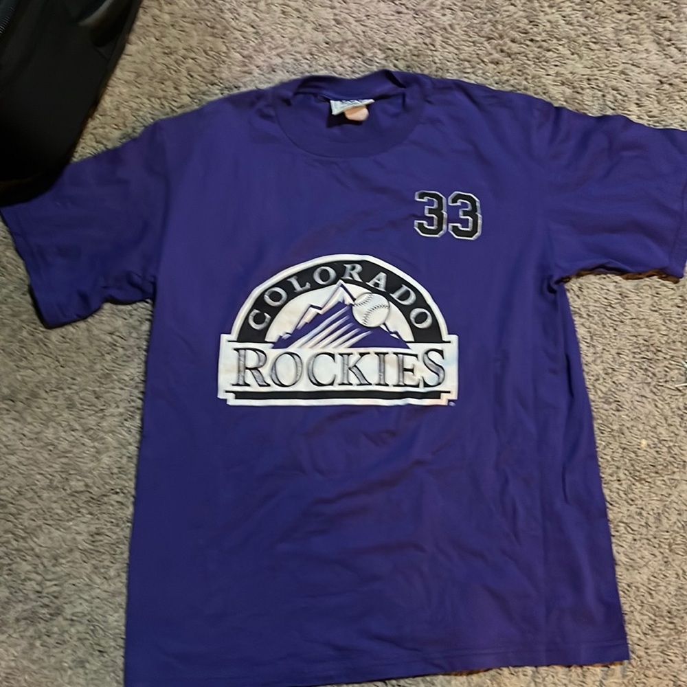 Early 2000s colorado Rockies shirt